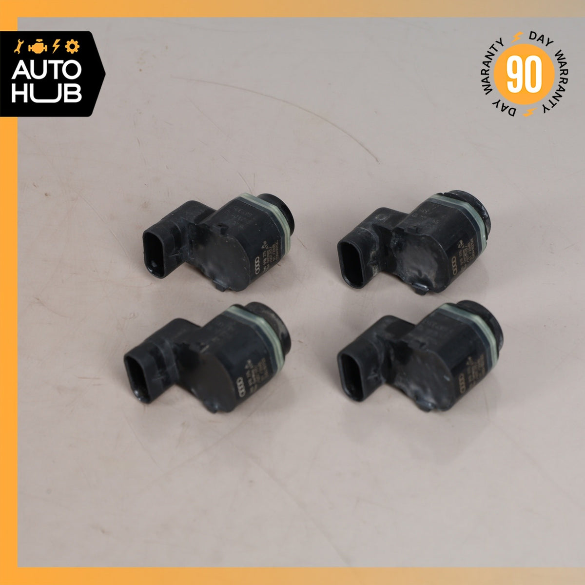 Audi D4 A8 SQ5 Q5 Rear Bumper Parking Aid PDC Sensor Set of 4 OEM - photo 2