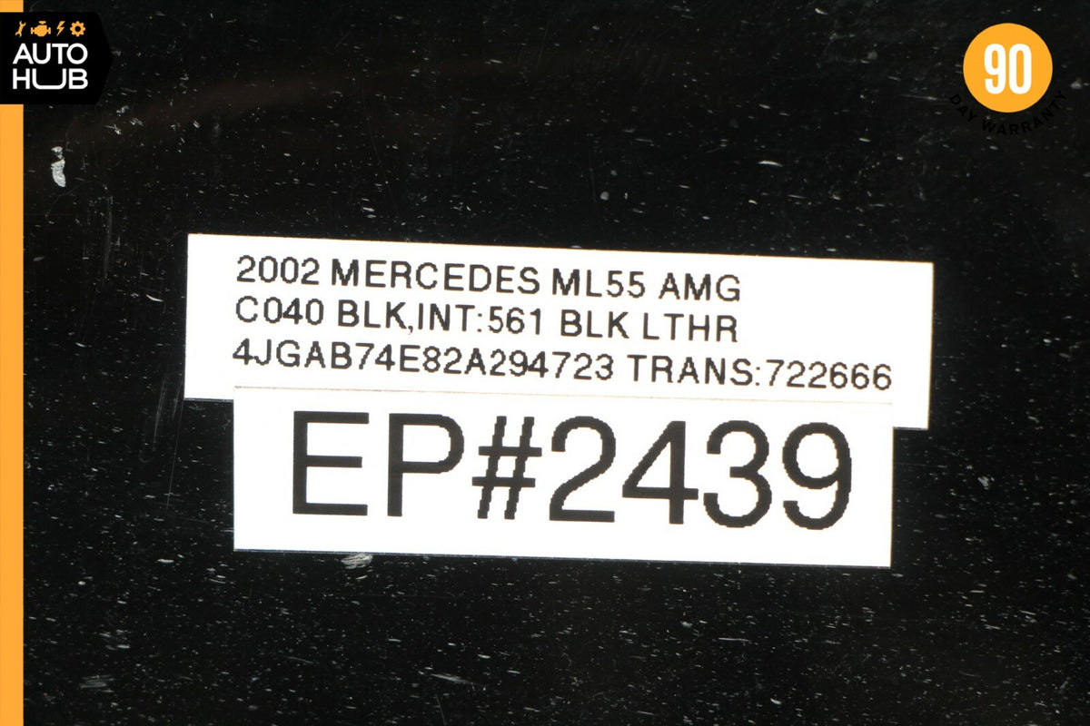 00-05 Mercedes W163 ML55 AMG Sport Rocker Panel Side Skirt Right Side Black OEM - photo 12