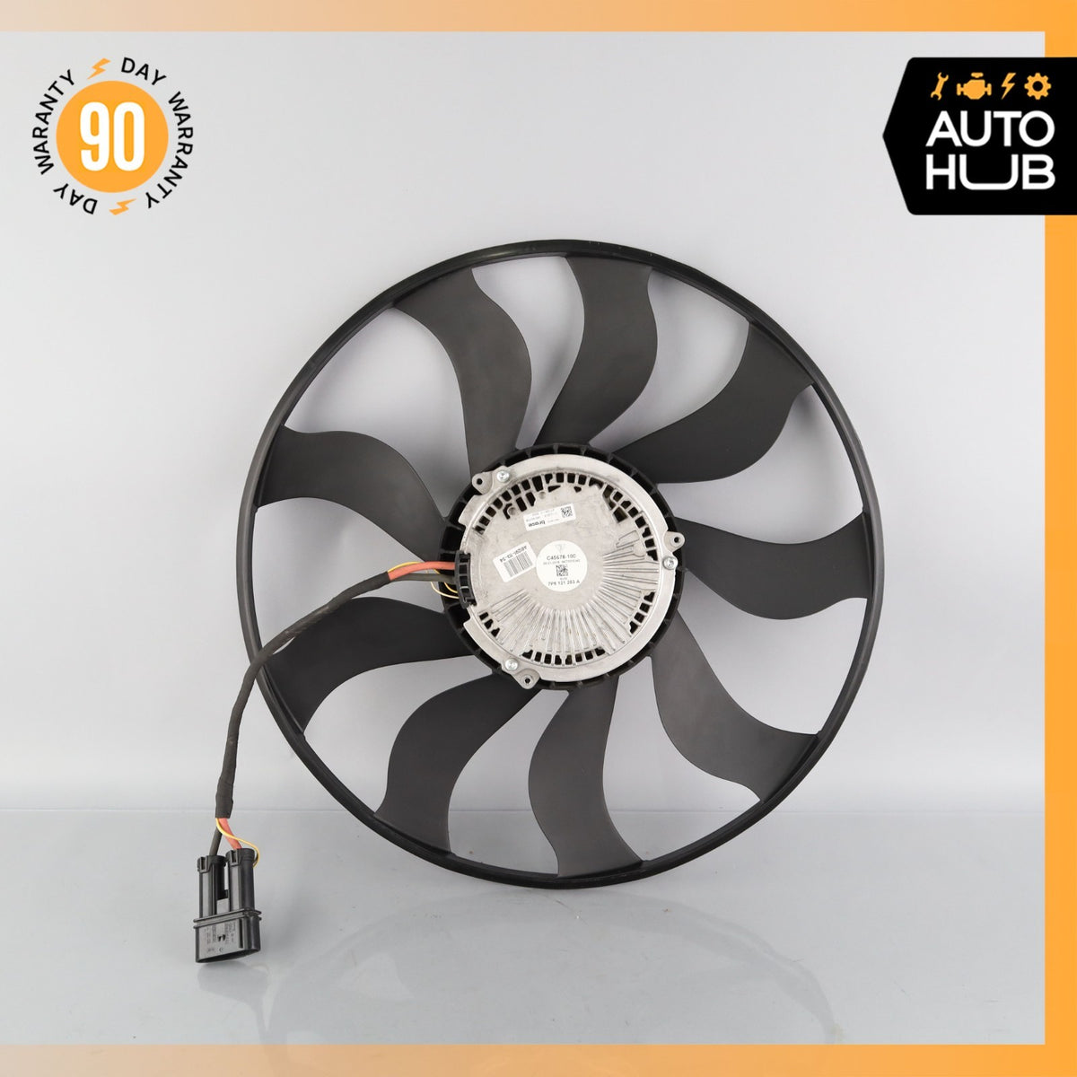 11-18 Porsche Cayenne 958 Engine Cooling Radiator Fan Motor w/ Blade OEM - photo 8