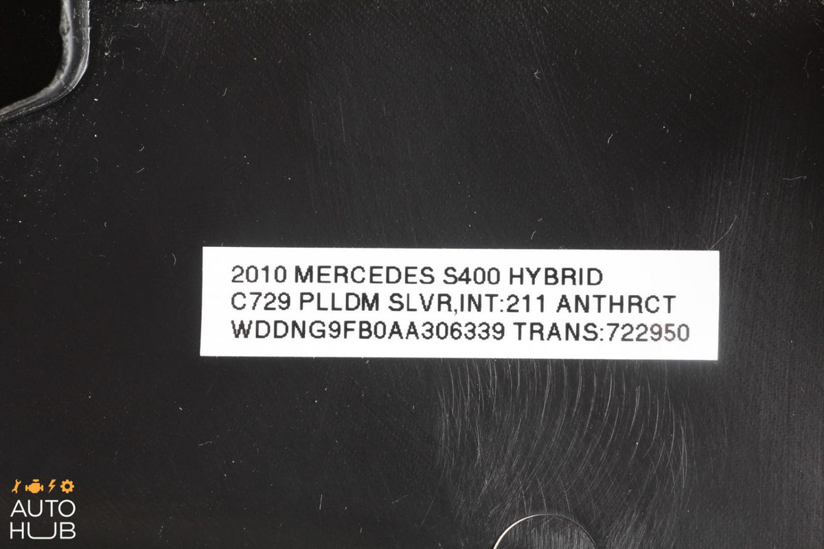10-13 Mercedes W221 S400 Hybrid Right Side Under Hood Cover Guard 2218300213 OEM - photo 12