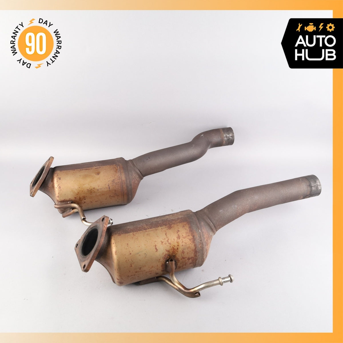 Porsche Cayenne 955 Turbo Rear Engine Exhaust Downpipe Left & Right Side Set OEM - photo 1