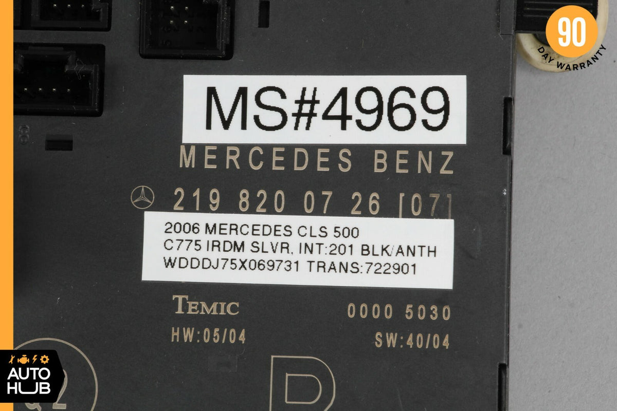 06-11 Mercedes W219 CLS500 CLS55 Door Control Module Front Right Passenger OEM - photo 7