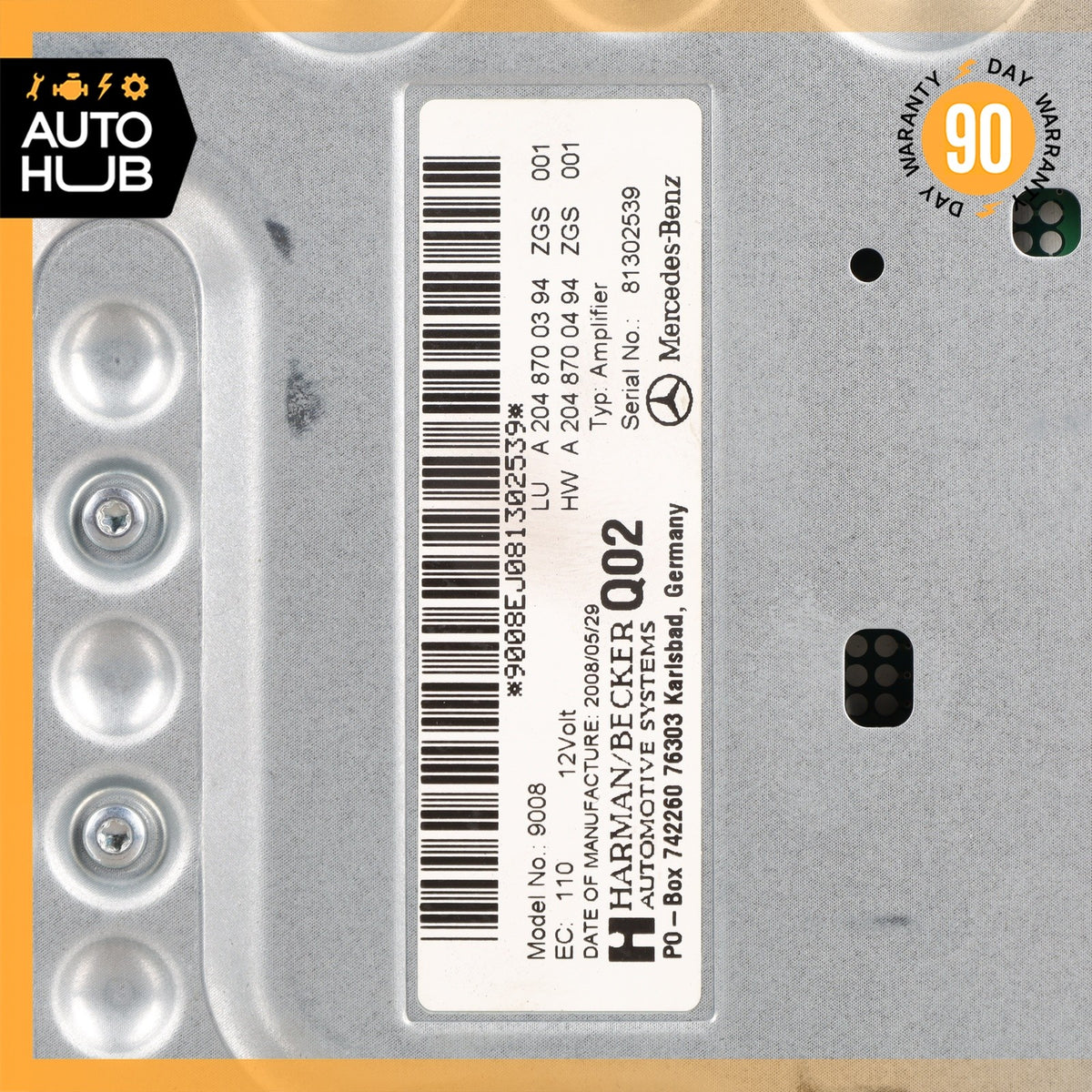 08-12 Mercedes W204 C63 E550 C300 E350 Amplifier Amp Harman/Becker OEM - photo 10