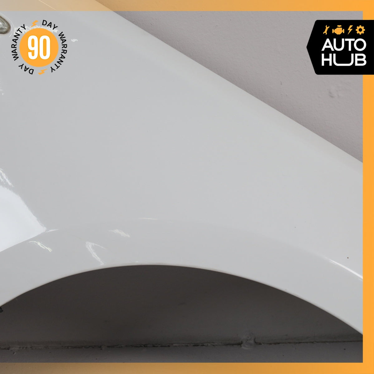 08-13 BMW E88 128i Front Right Side Fender Cover Panel White 41357133228 OEM - photo 4