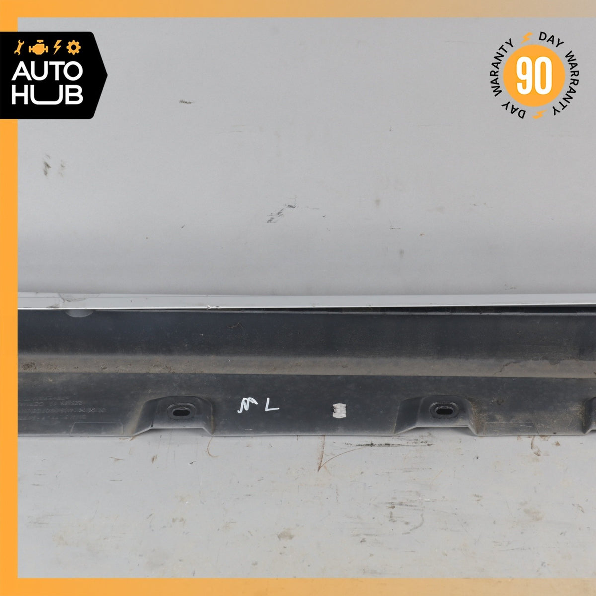 11-16 BMW F10 528i 550i Left Driver Side Rocker Panel Side Skirt Silver OEM - photo 16
