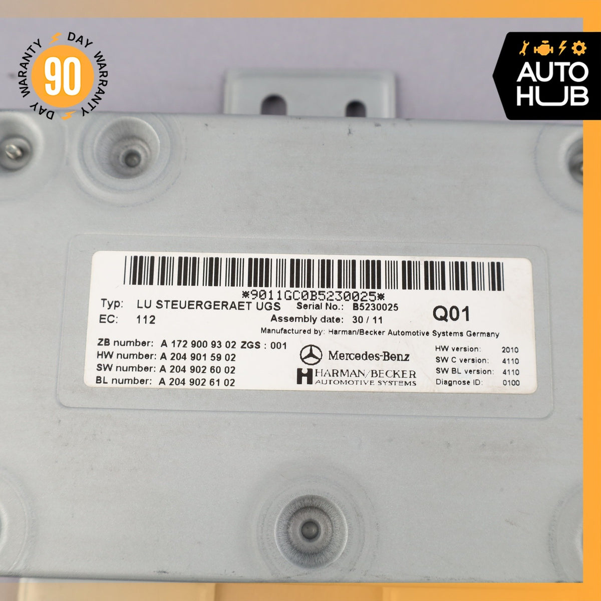 Mercedes W207 E350 S63 AMG SLK350 Communication Interface Module 2049009301 OEM - photo 9