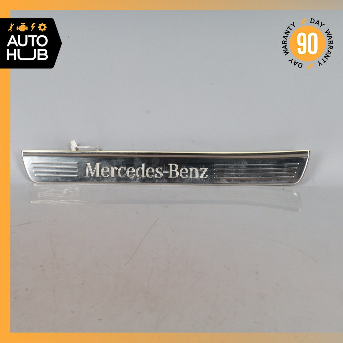 14-20 Mercedes W222 S550 S600 Rear Left Illuminated Door Step Sill Panel OEM - photo 5
