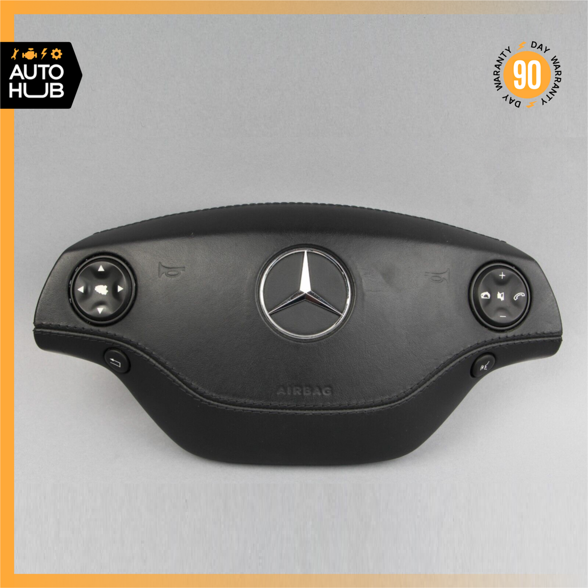 07-10 Mercedes W216 CL600 CL65 S63 AMG Steering Wheel Airbag Air Bag Black OEM - photo 1