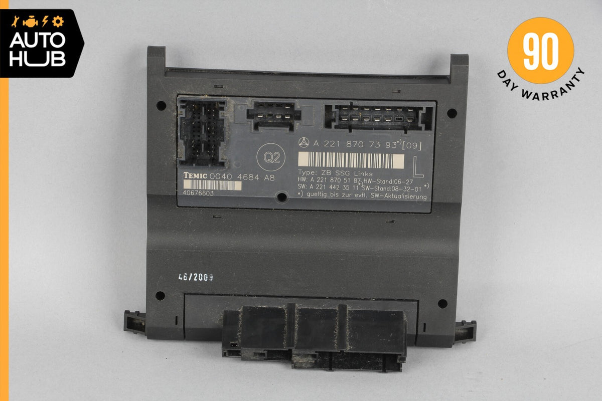 07-13 Mercedes W221 S400 S550 Front Left Driver Side Under Seat Control Unit OEM - photo 7