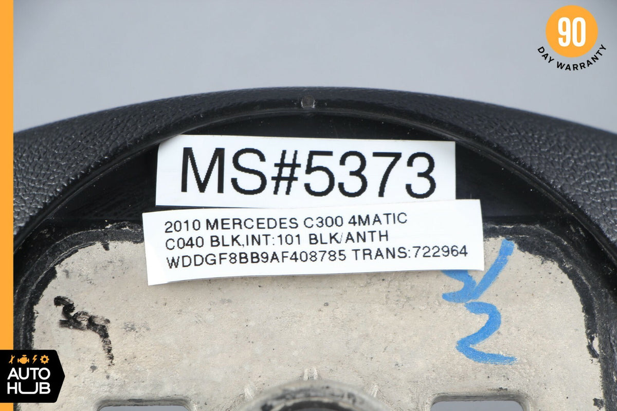08-11 Mercedes W204 C250 C300 Driving Steering Wheel Black 2044600102 OEM - photo 12
