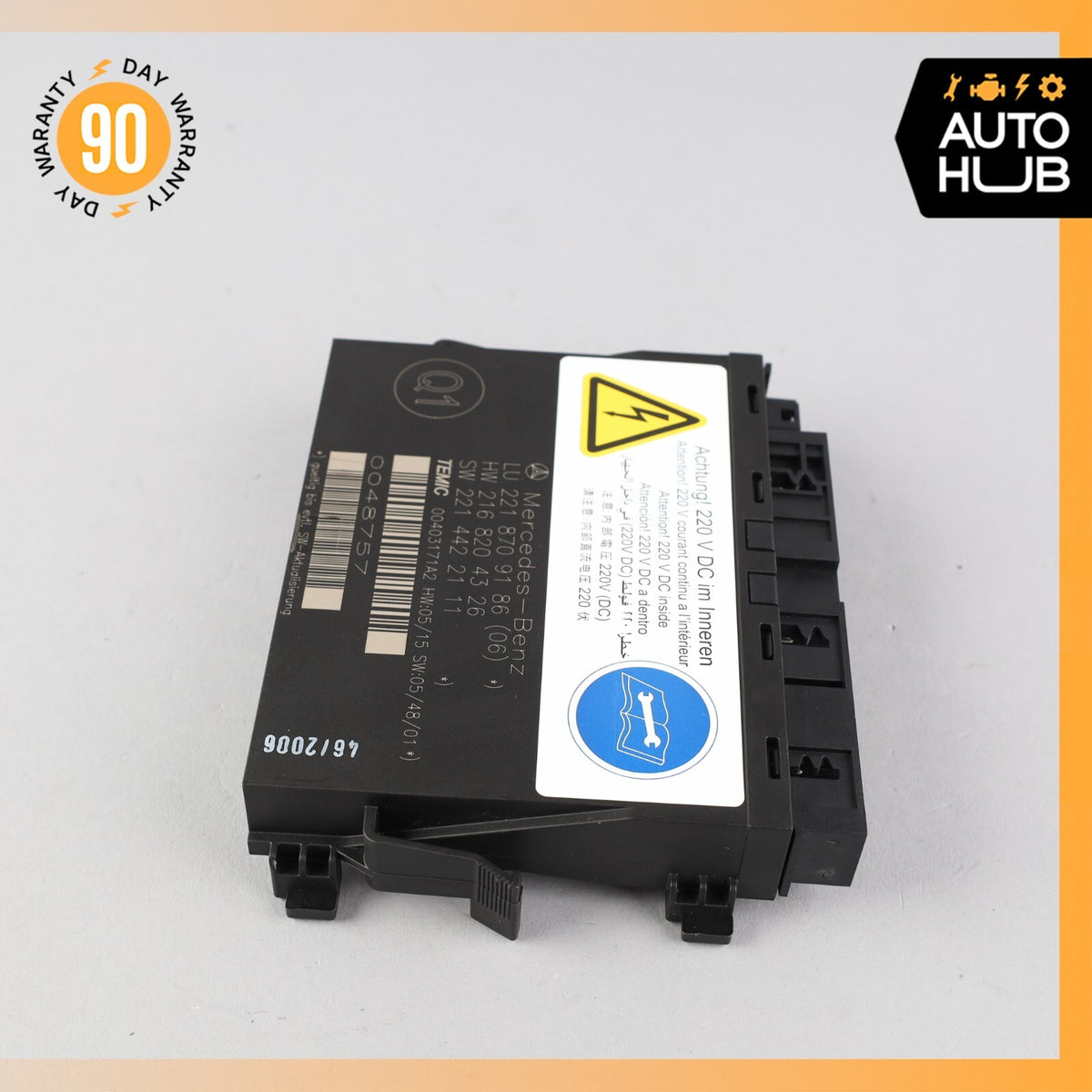07-10 Mercedes W221 S600 Front Left or Right Seat Contour Control Module OEM - photo 4