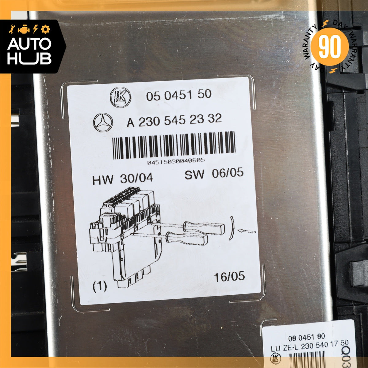 03-12 Mercedes R230 SL500 SL55 AMG Front Left SAM Fuse Box Control Module OEM - photo 10