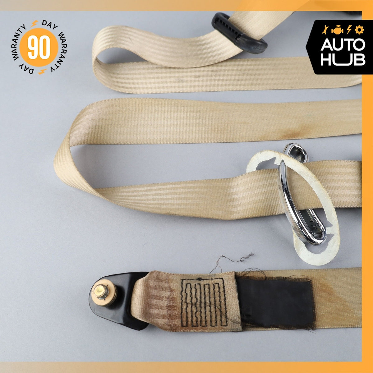 99-04 Bentley Arnage / RR Seraph Rear Right Side Seat Belt Retractor Beige OEM - photo 11