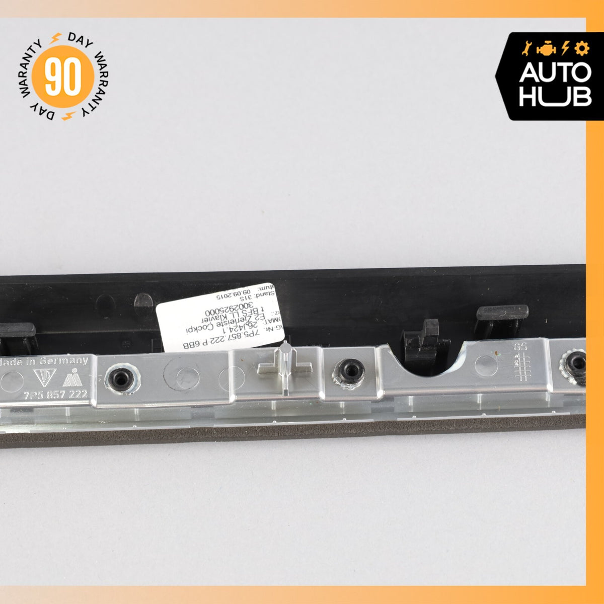 11-18 Porsche Cayenne 958 Hybrid S Right Side Dashboard Panel Trim Black OEM - photo 8