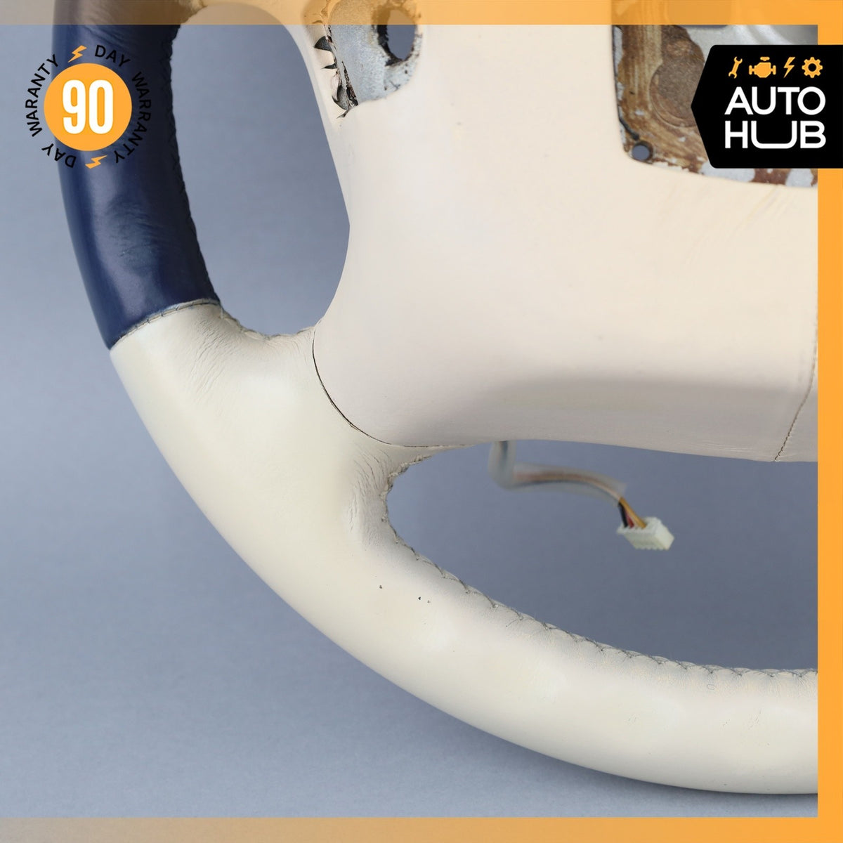 99-02 Bentley Arnage Steering Wheel Beige Blue PH27727PB OEM 42k - photo 14
