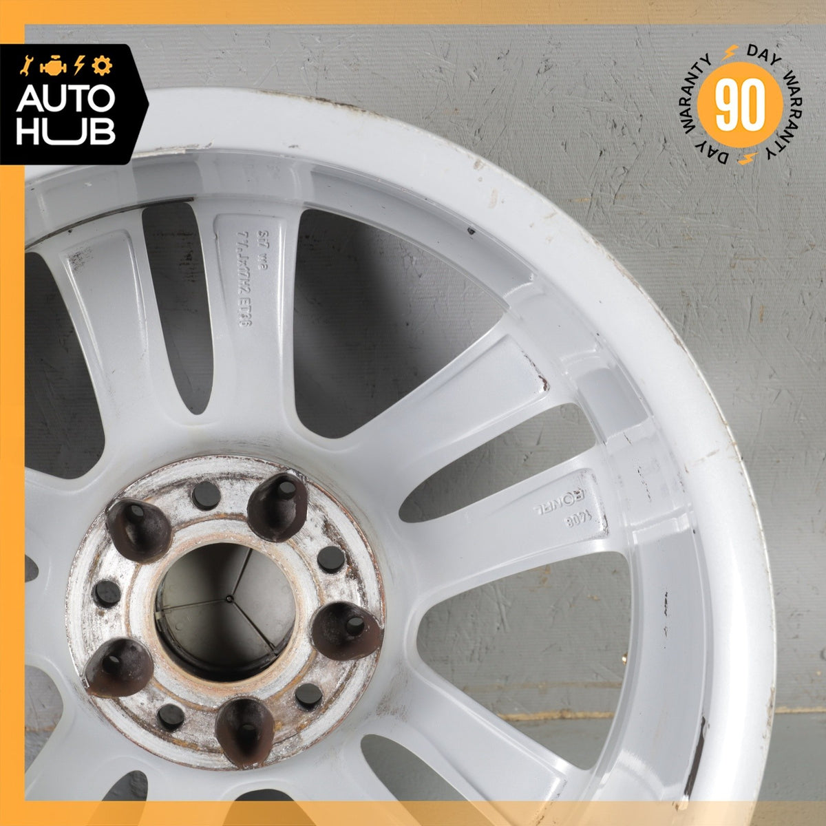 Mercedes W209 CLK350 SLK350 7.5 x 17 17" Front Wheel Rim Silver 2094014102 OEM - photo 13
