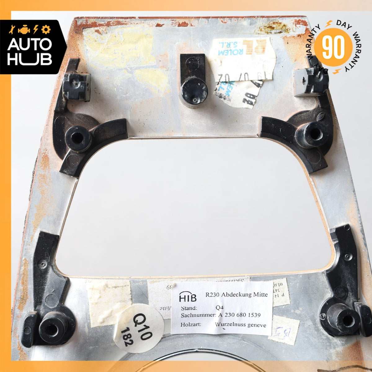 03-04 Mercedes R230 SL500 SL600 Center Console Trim Bezel Wood OEM - photo 22