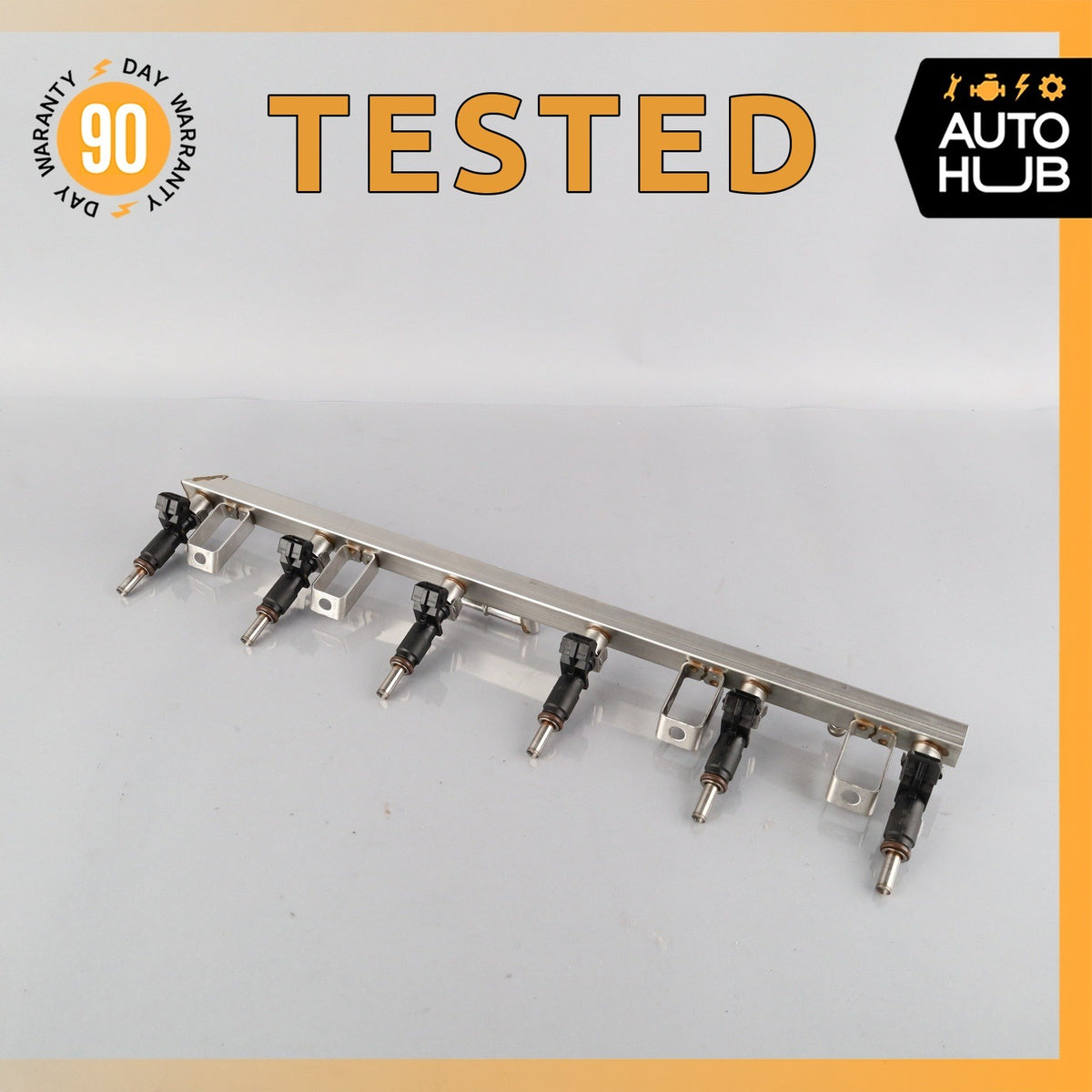BMW E88 128i X3 Z4 328i Engine Motor Fuel Injector Rail w/ Injector OEM - photo 1