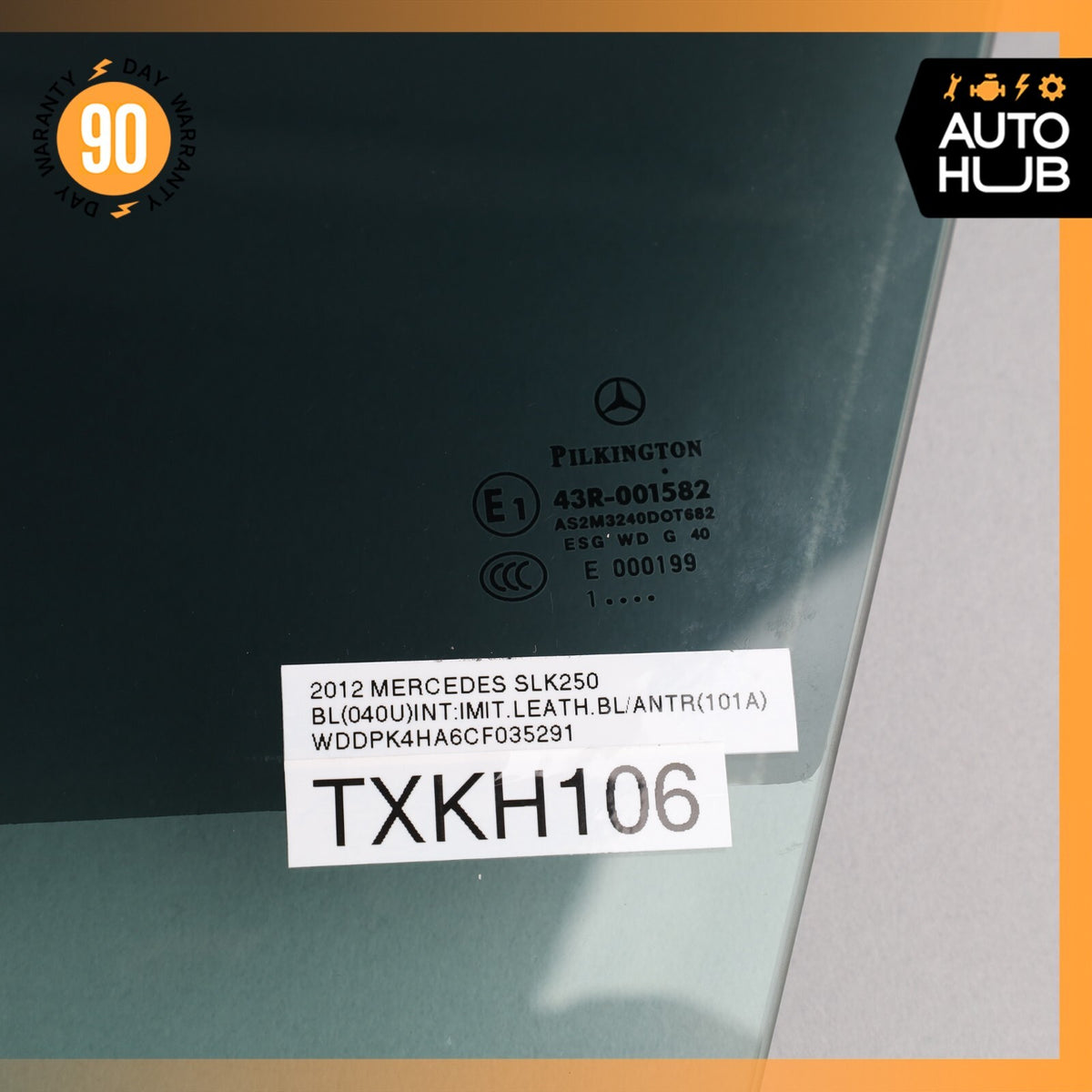 12-20 Mercedes R172 SLK250 SLK300 Front Left Side Door Window Glass OEM 49k - photo 15