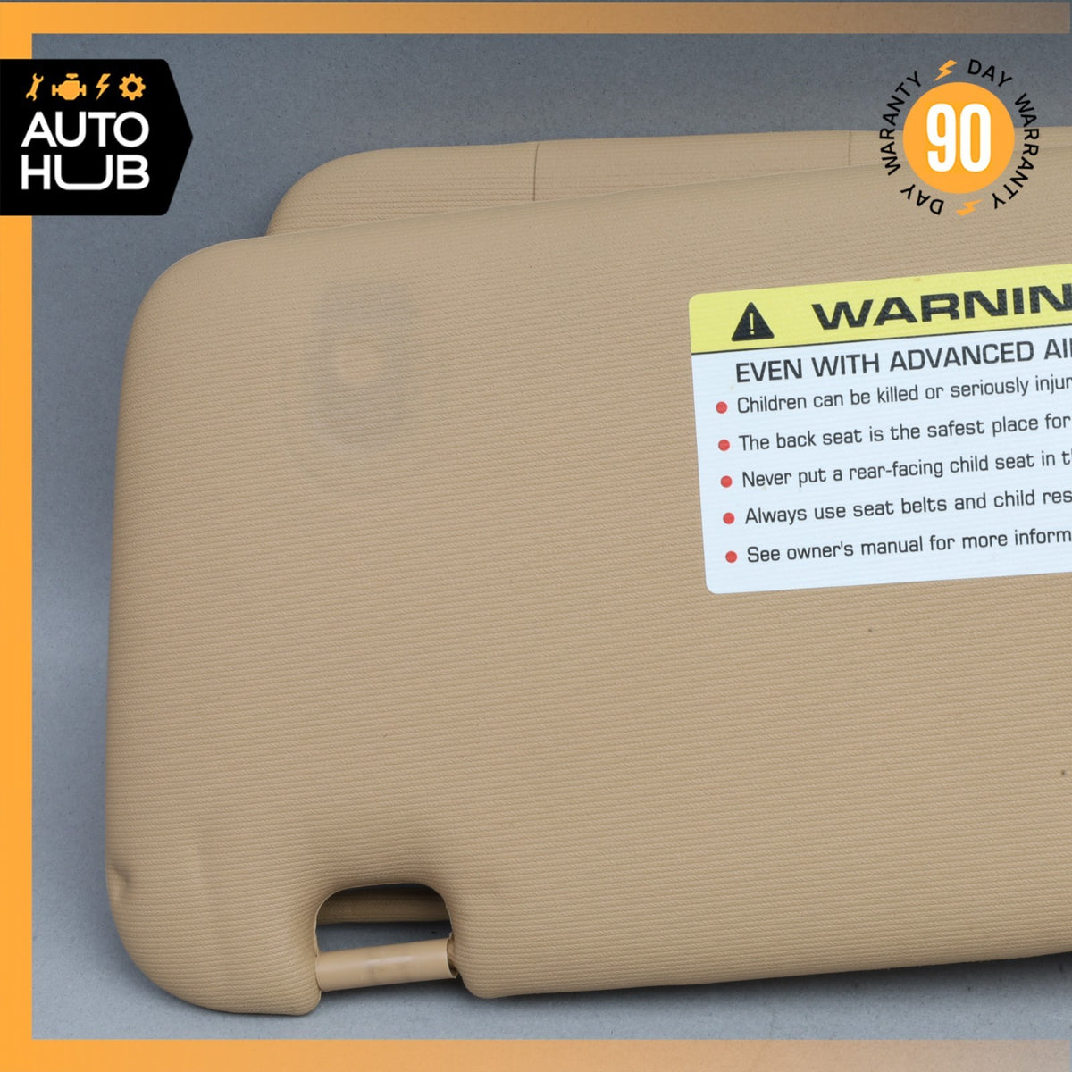 15-18 Porsche Cayenne 958 Sun Visor Sunvisor Front Right Beige 7P5857552P OEM - photo 15