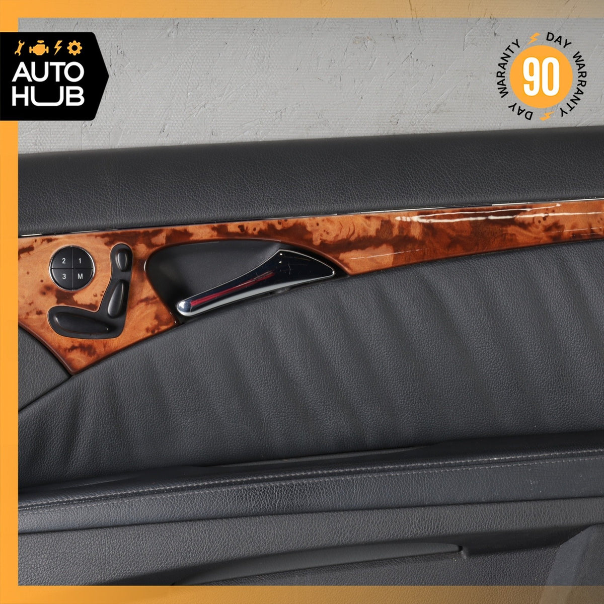 03-06 Mercedes W211 E320 E500 Interior Door Panel Front Right Side Black OEM - photo 3