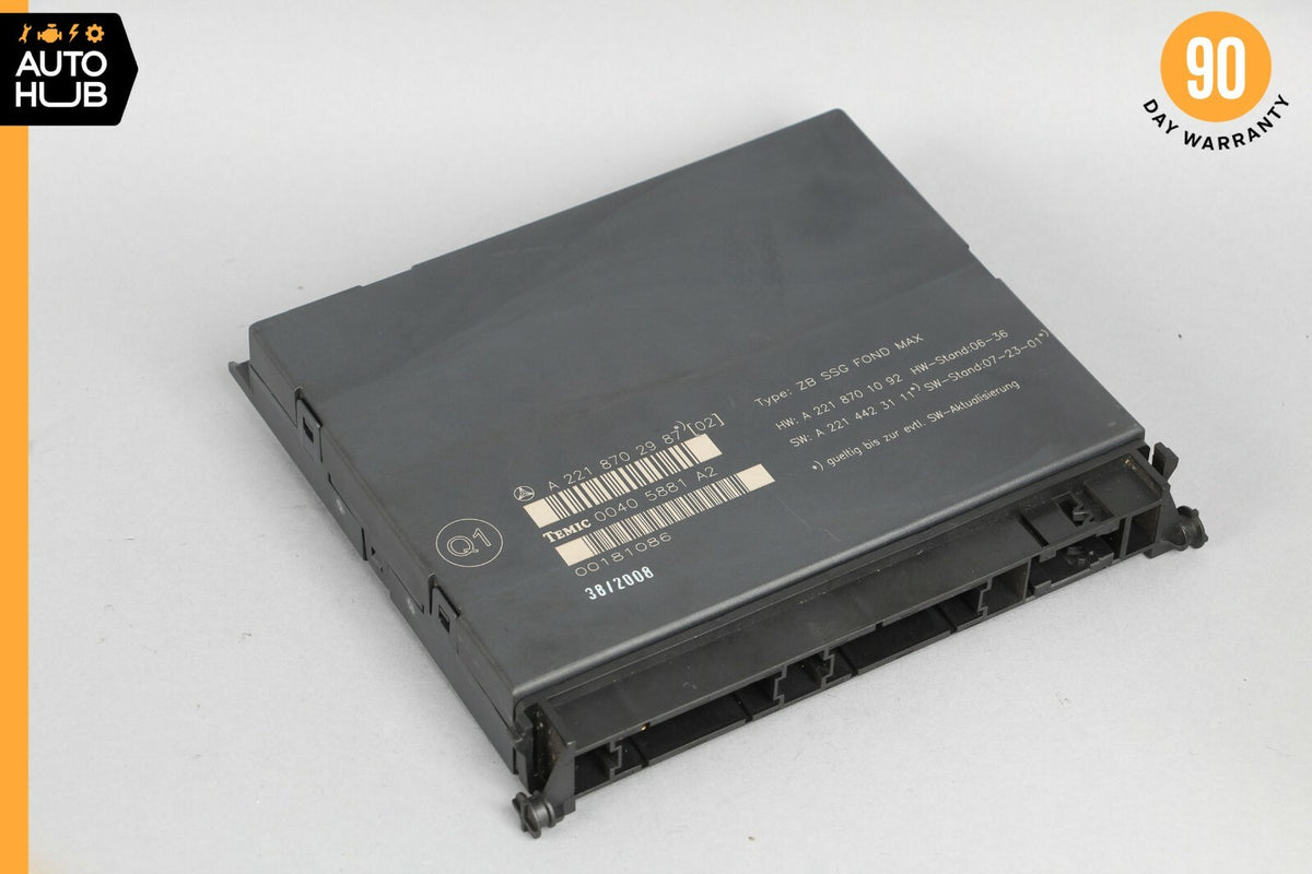 07-13 Mercedes W221 S550 S400 Rear Seat Control Unit Module 2218702987 OEM - photo 1