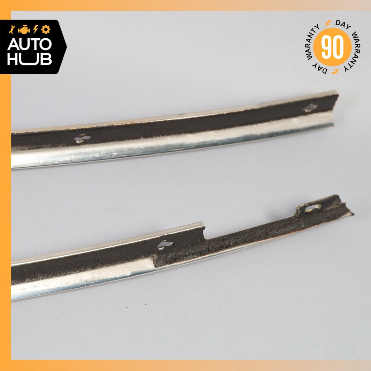 03-10 Bentley Continental GT Front Left & Right Door Window Molding Frame OEM - photo 23