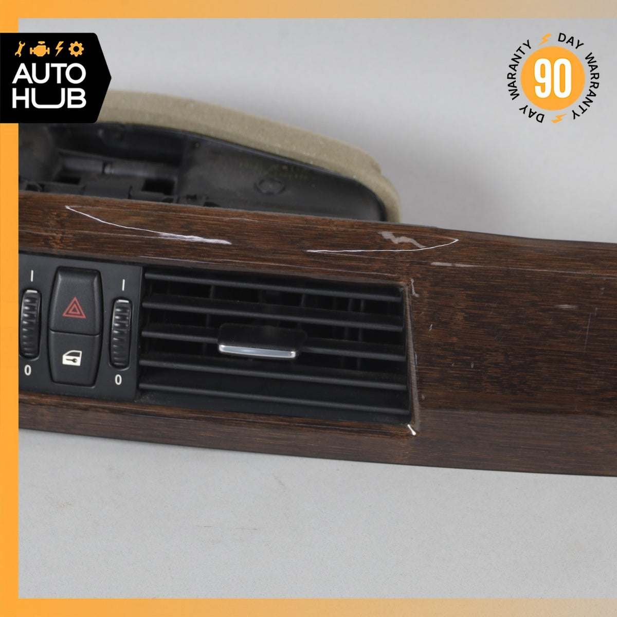 08-10 BMW E60 550i Dashboard Center Cover Panel Trim Molding w/ AC Vent OEM - photo 5