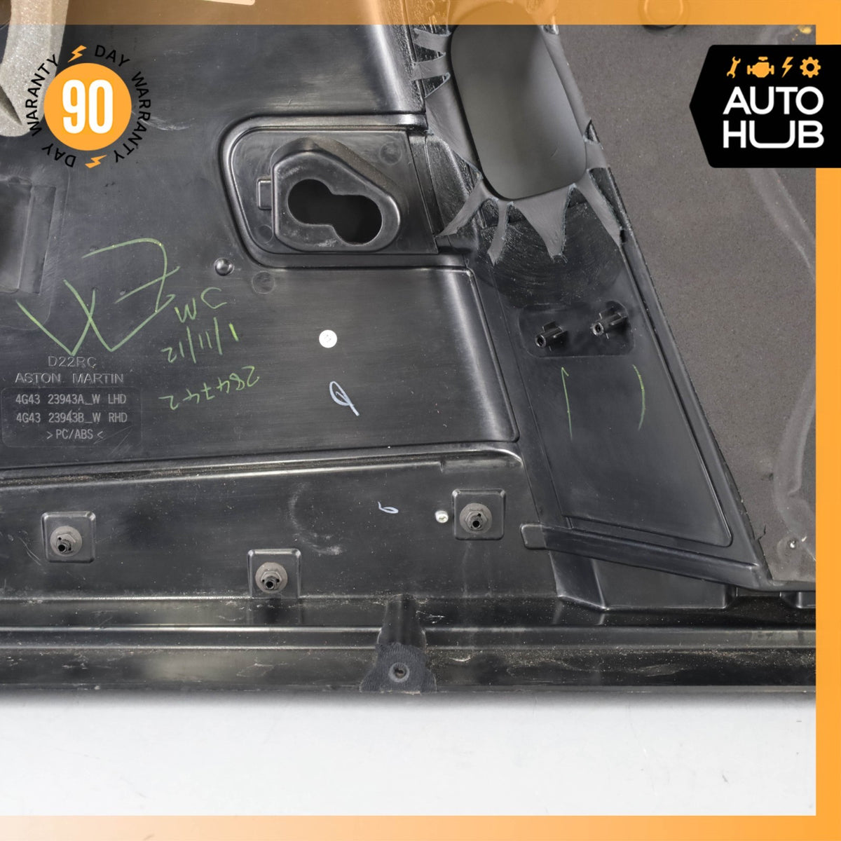 Aston Martin V8 Vantage Interior Door Panel Front Left Side Black OEM 26k - photo 21
