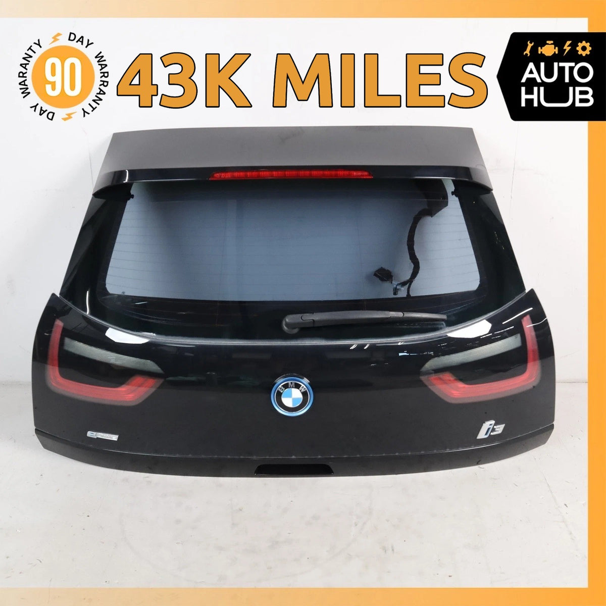 14-21 BMW i3 I01 Trunk Lid Tail Gate Hatch Shell Black OEM 43k - photo 1