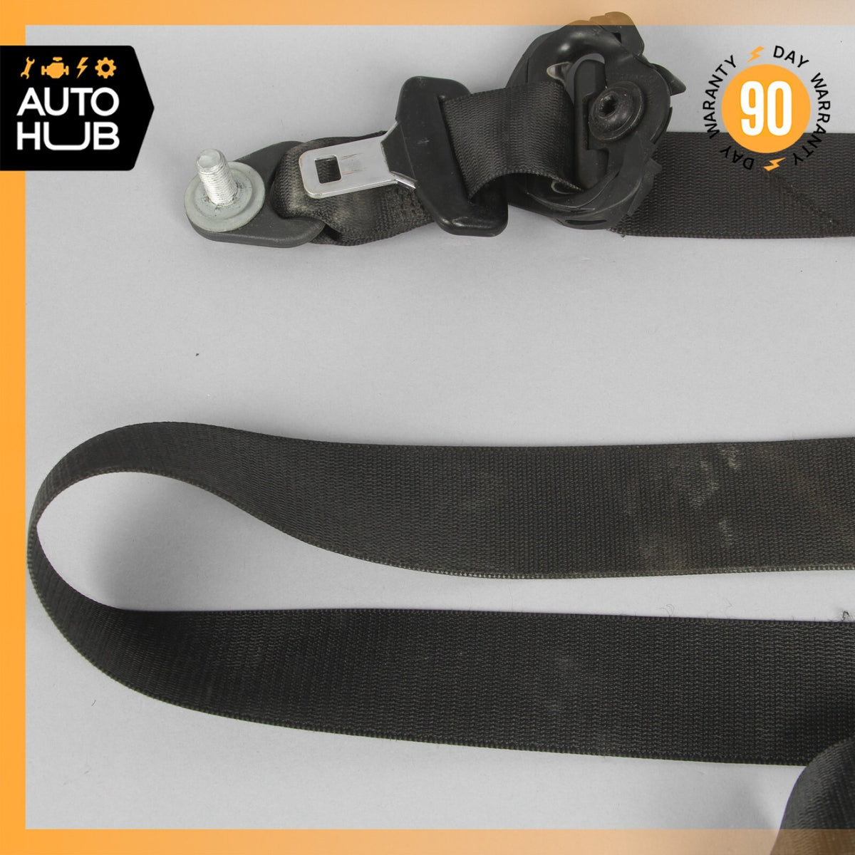 07-10 Mercedes W221 S600 S550 S63 AMG Front Left Driver Side Seat Belt Black OEM - photo 2