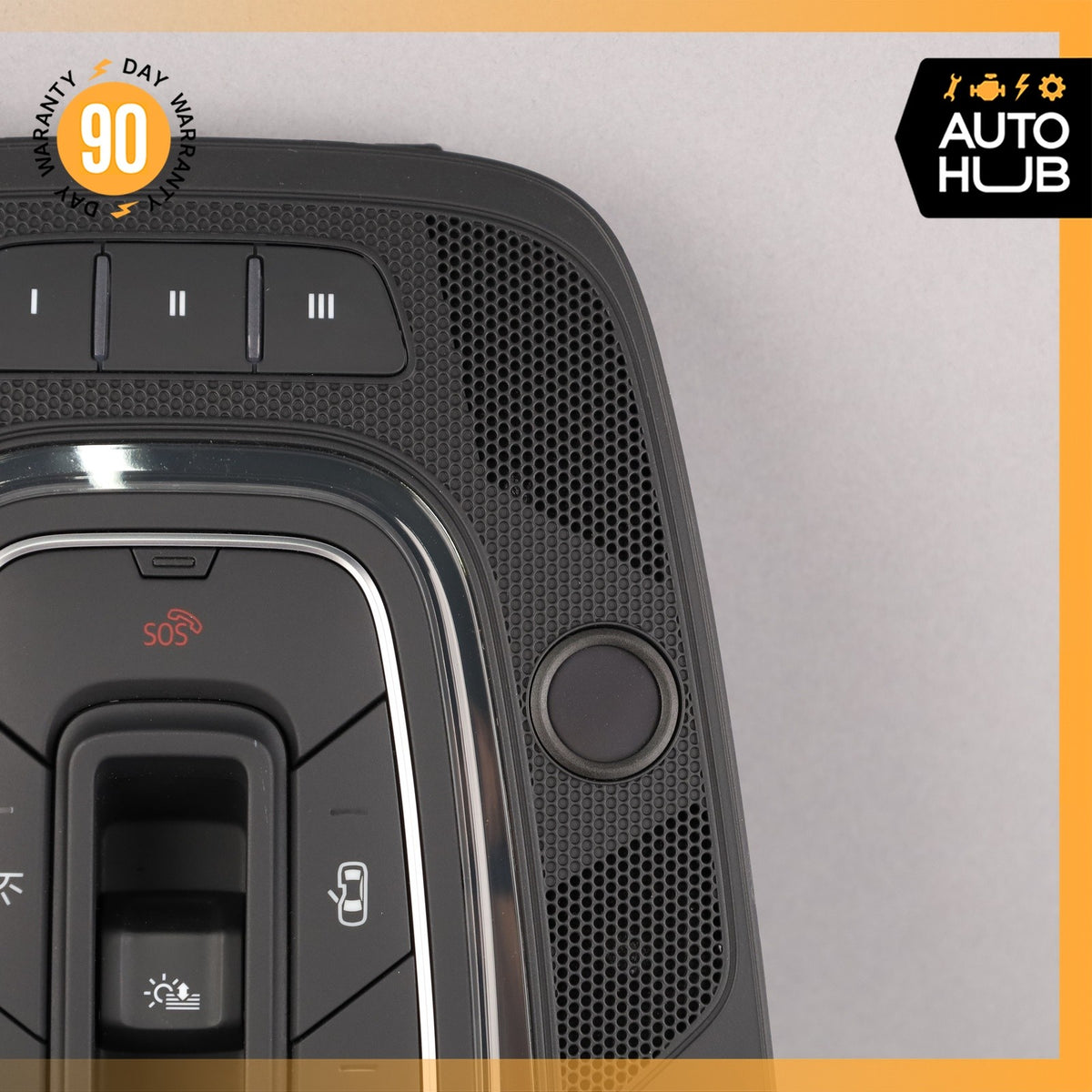 17-19 Audi 4M Q7 Front Overhead Domelight Lamp Switch Panel Black OEM 87k - photo 5