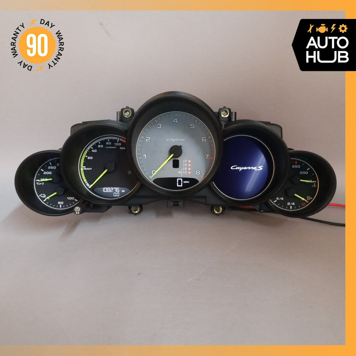 15-16 Porsche Cayenne 958 E-Hybrid Instrument Speedometer Cluster OEM 108k - photo 3