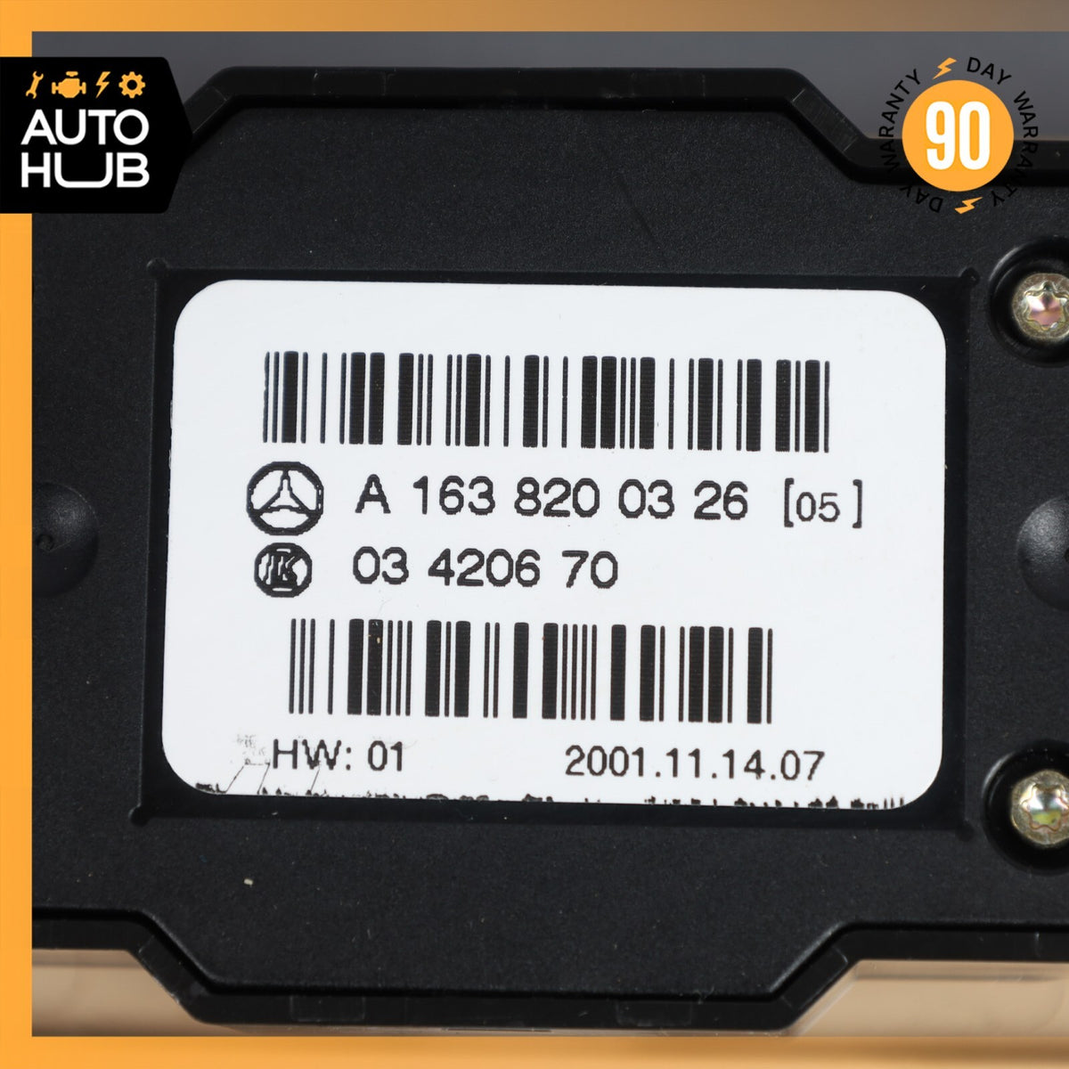 02-05 Mercedes W163 ML320 ML500 Rear Window Switch w/Climate 1638200326 OEM - photo 9
