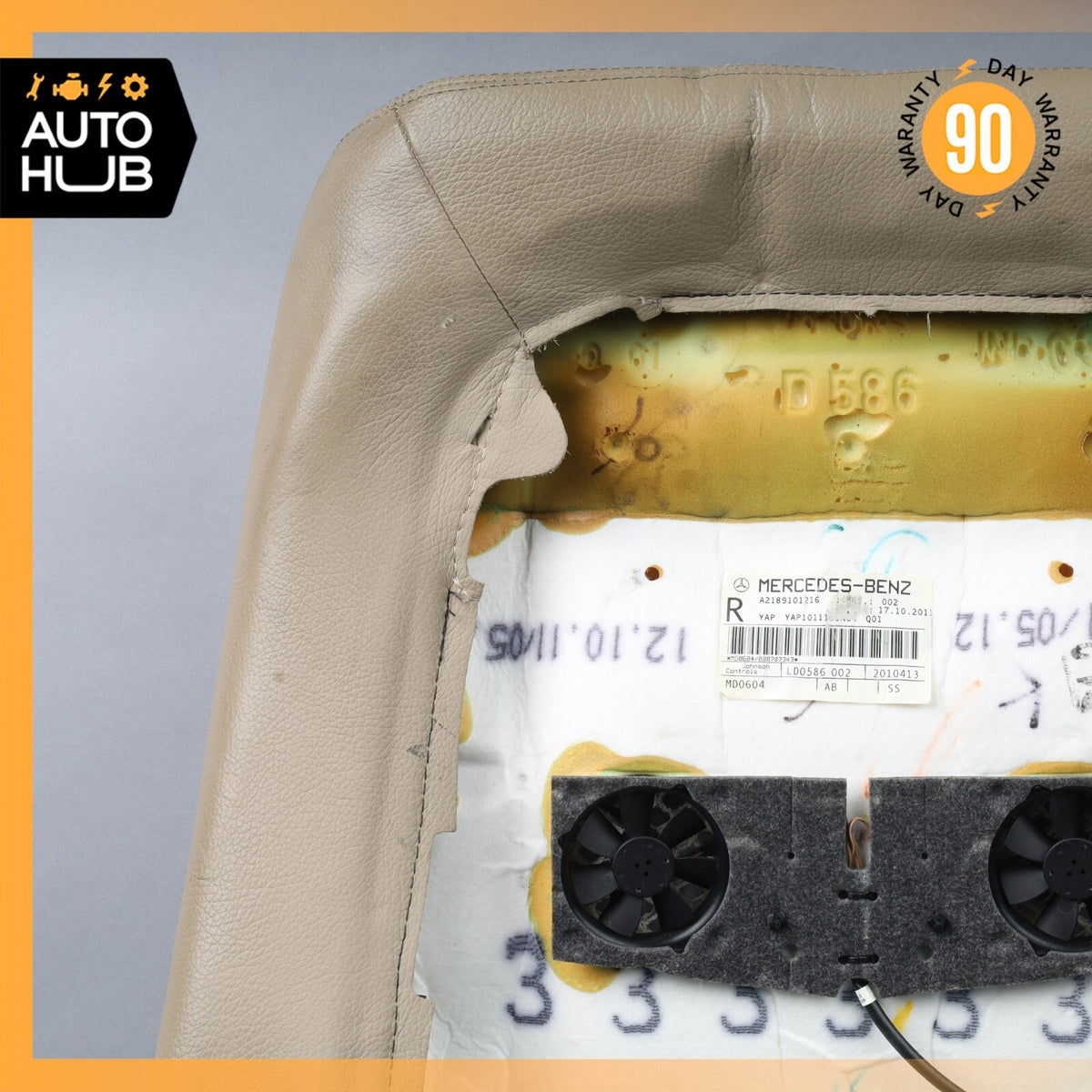 12-14 Mercedes W218 CLS550 Top Upper Seat Cushion Front Right Side Beige OEM - photo 9