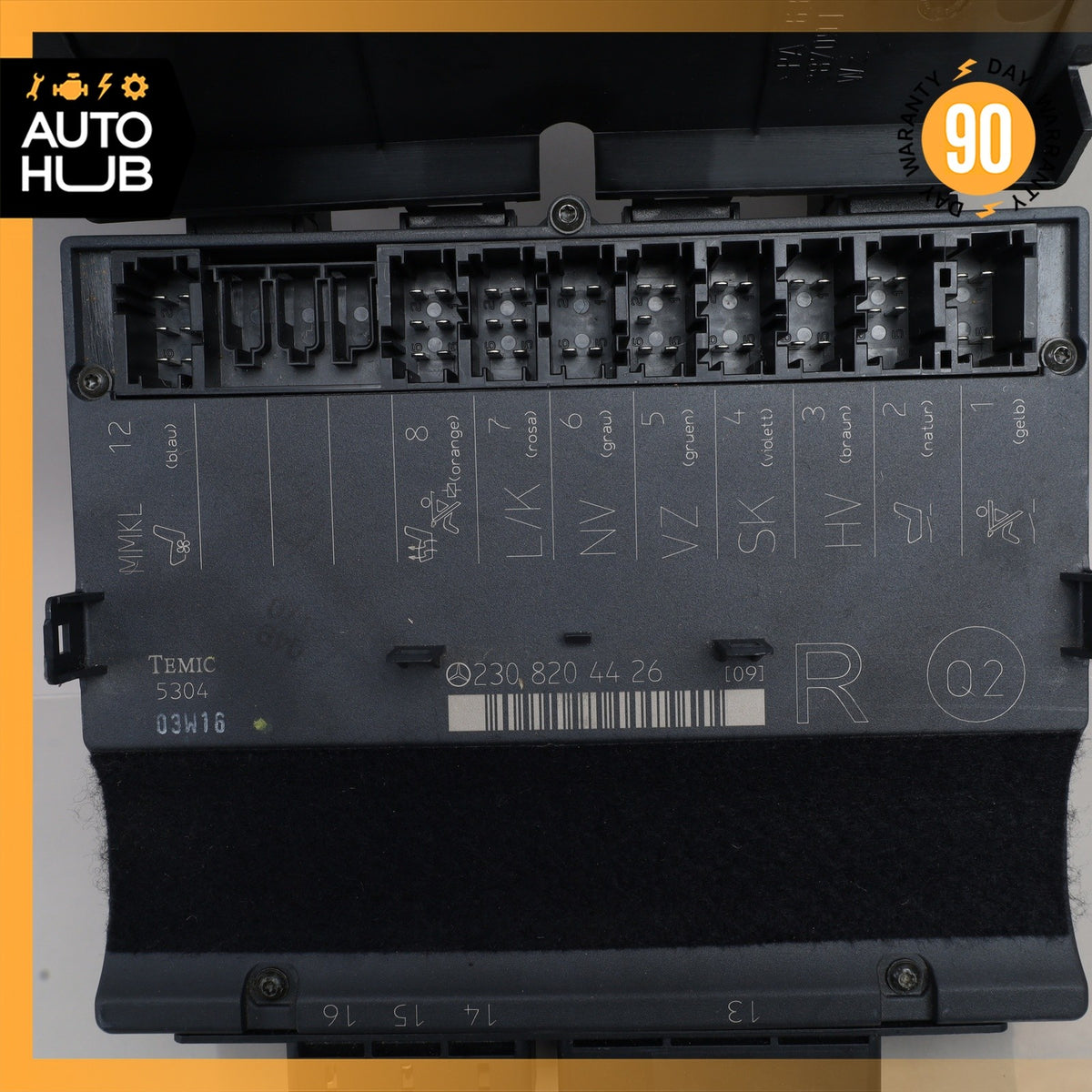 03-06 Mercedes R230 SL500 SL55 AMG Under Seat Control Module Right Side OEM - photo 3