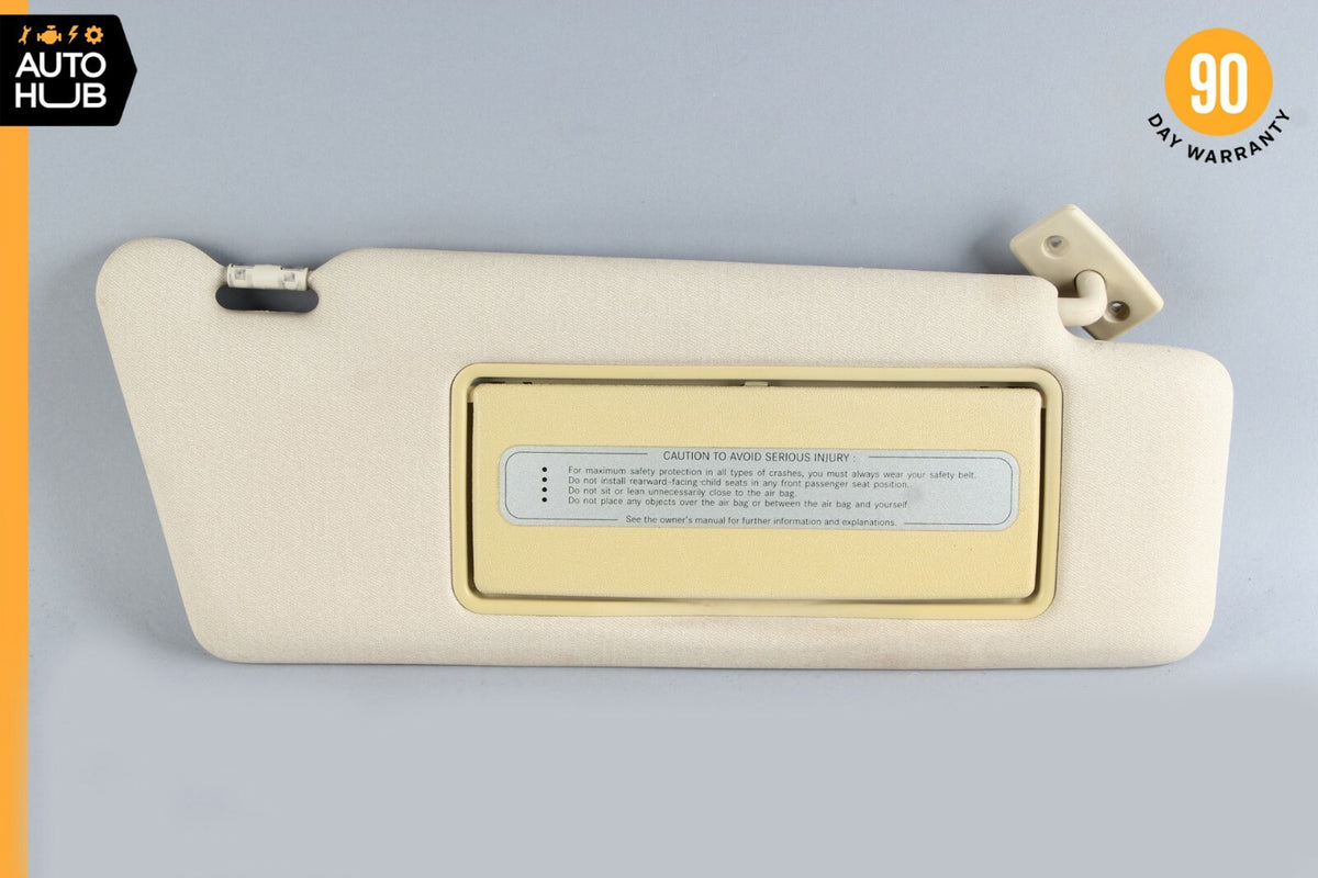 96-98 Mercedes W210 E300 E320 E430 Sunvisor Sun Visor Right Passenger Beige OEM - photo 1