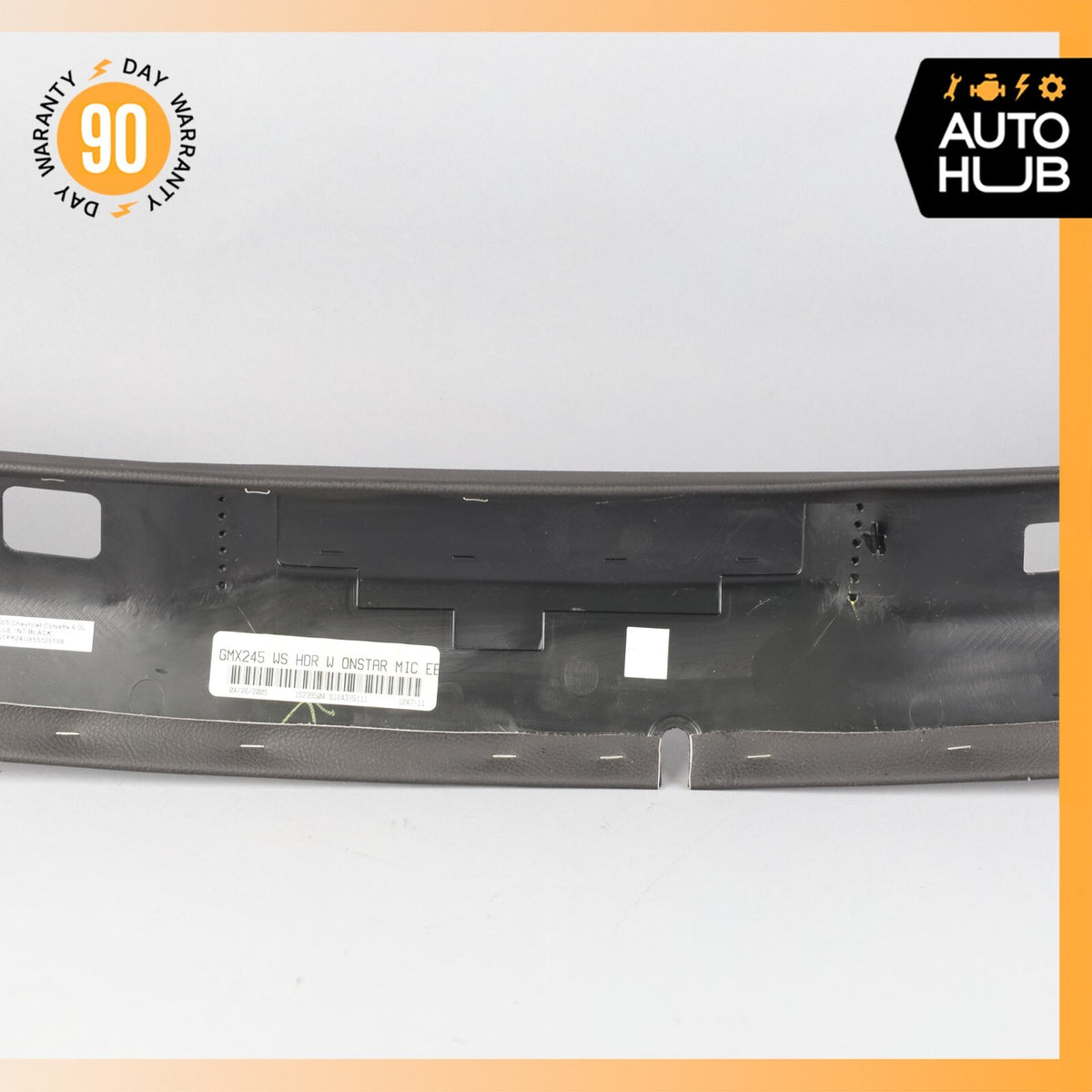 05-10 Chevrolet Corvette C6 Front Top Upper Headliner Trim Panel Black OEM - photo 8