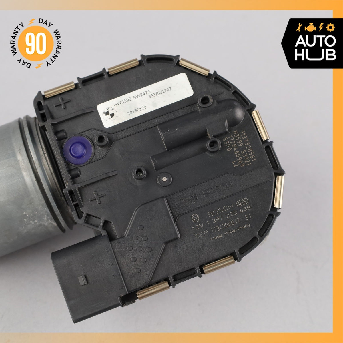 15-18 BMW F26 X4 Front Windshield Wiper Motor OEM - photo 4
