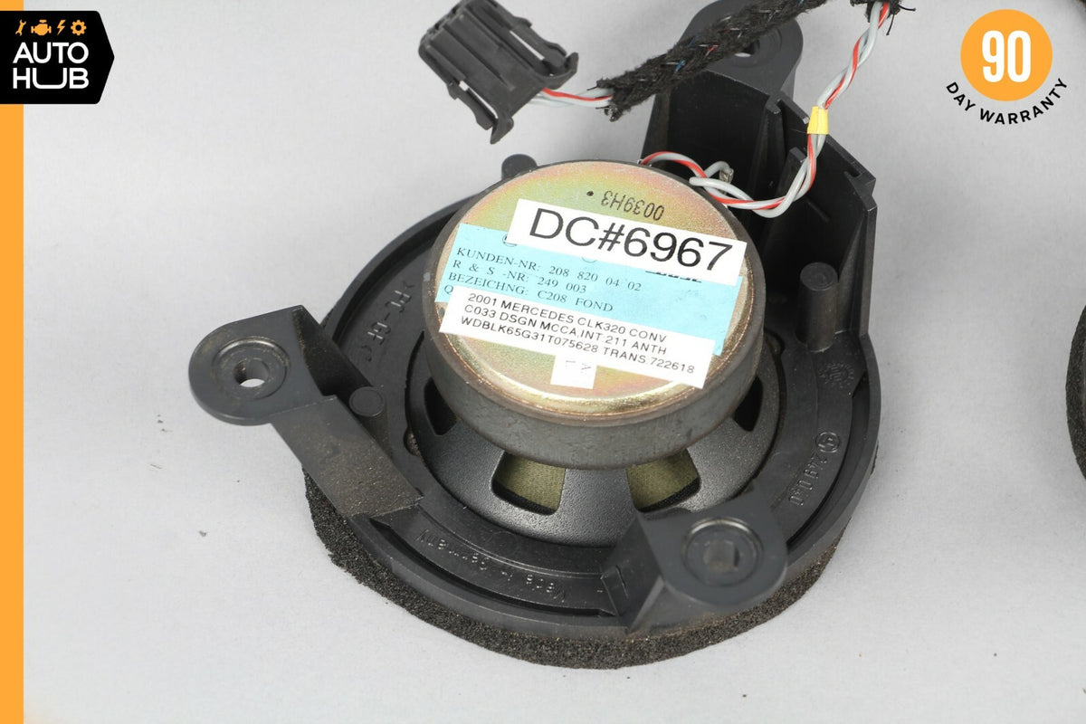 98-03 Mercedes W208 CLK320 CLK430 Door Sound Speaker Set of 2 2088200402 OEM - photo 6