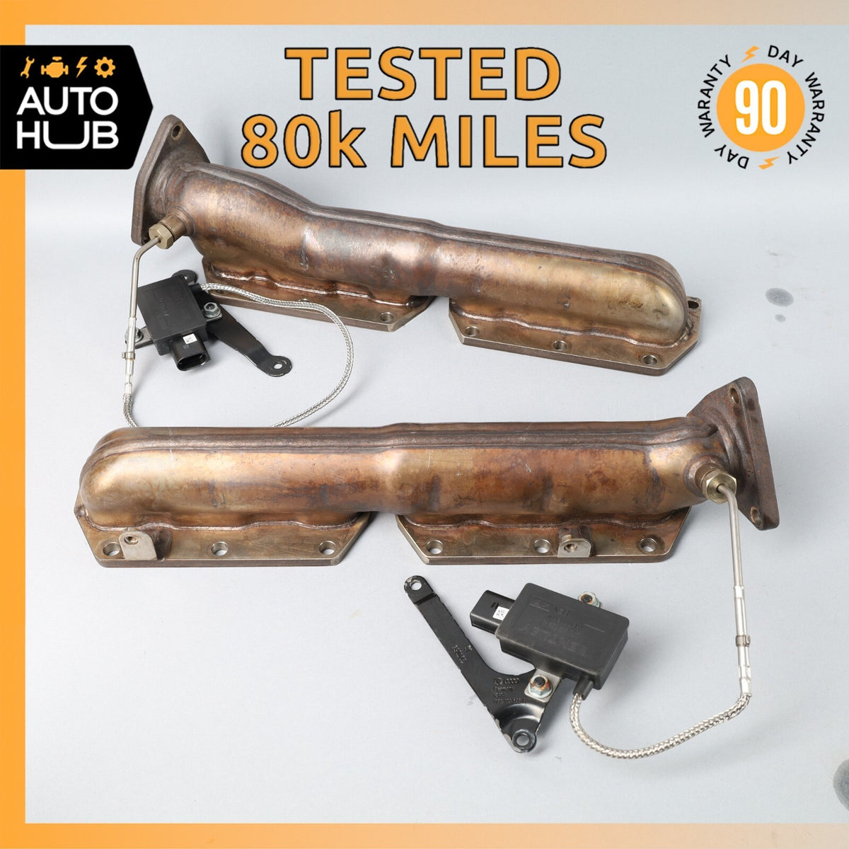 03-13 Bentley Continental Flying Spur 6.0L Exhaust Manifold w/Sensor Set OEM 80k - photo 1