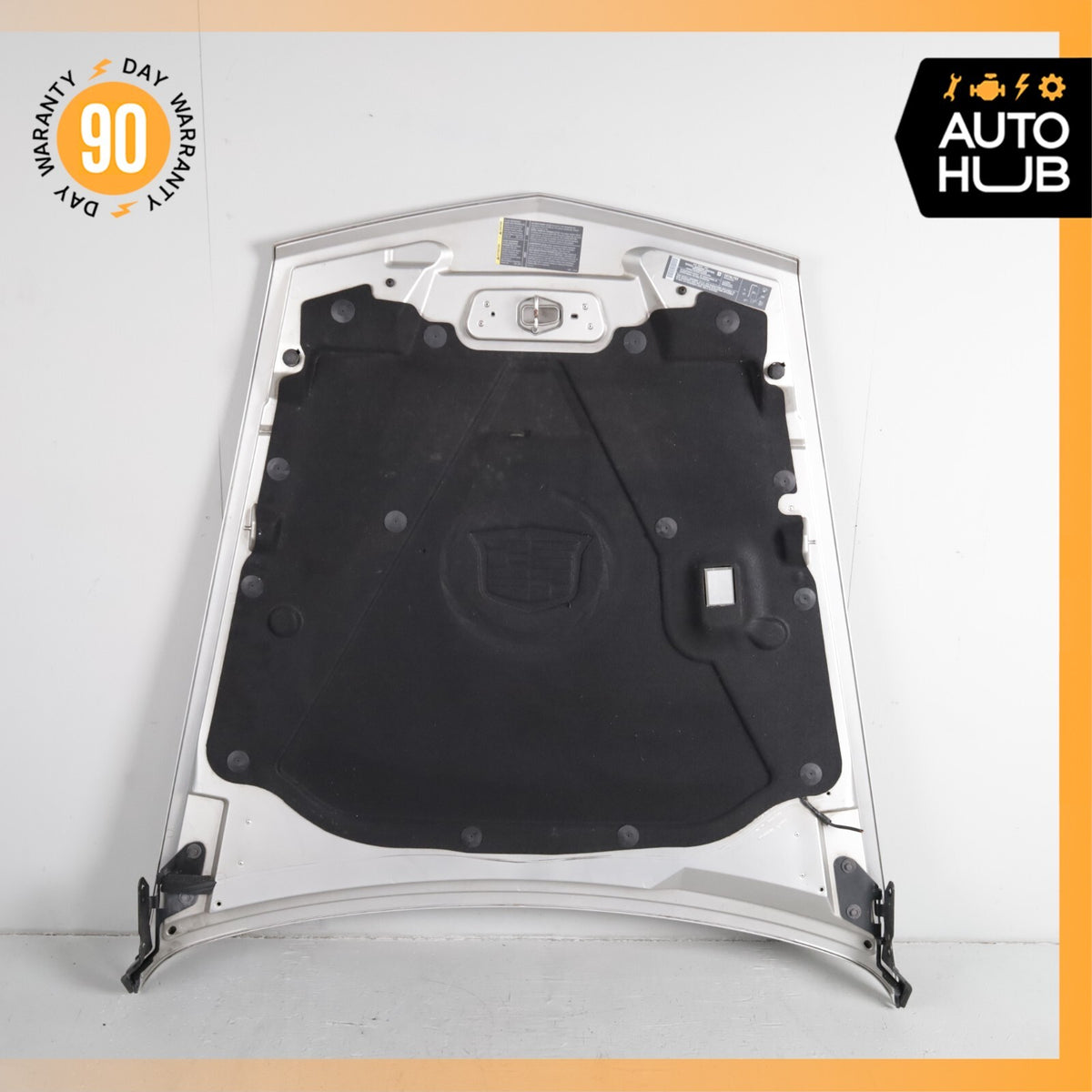 04-08 Cadillac XLR Hood Cover Panel Assembly Silver OEM 50k - photo 12
