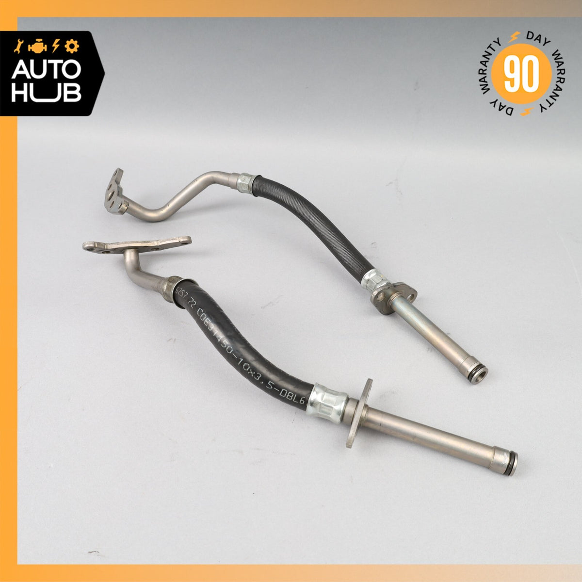 Mercedes W218 CLS550 E550 Turbocharger Return Oil Line Left & Right Side Set OEM - photo 1