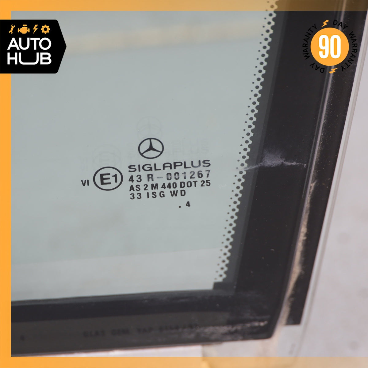 92-99 Mercedes W140 S320 300SE S420 Front Left Side Door Window Glass OEM - photo 8