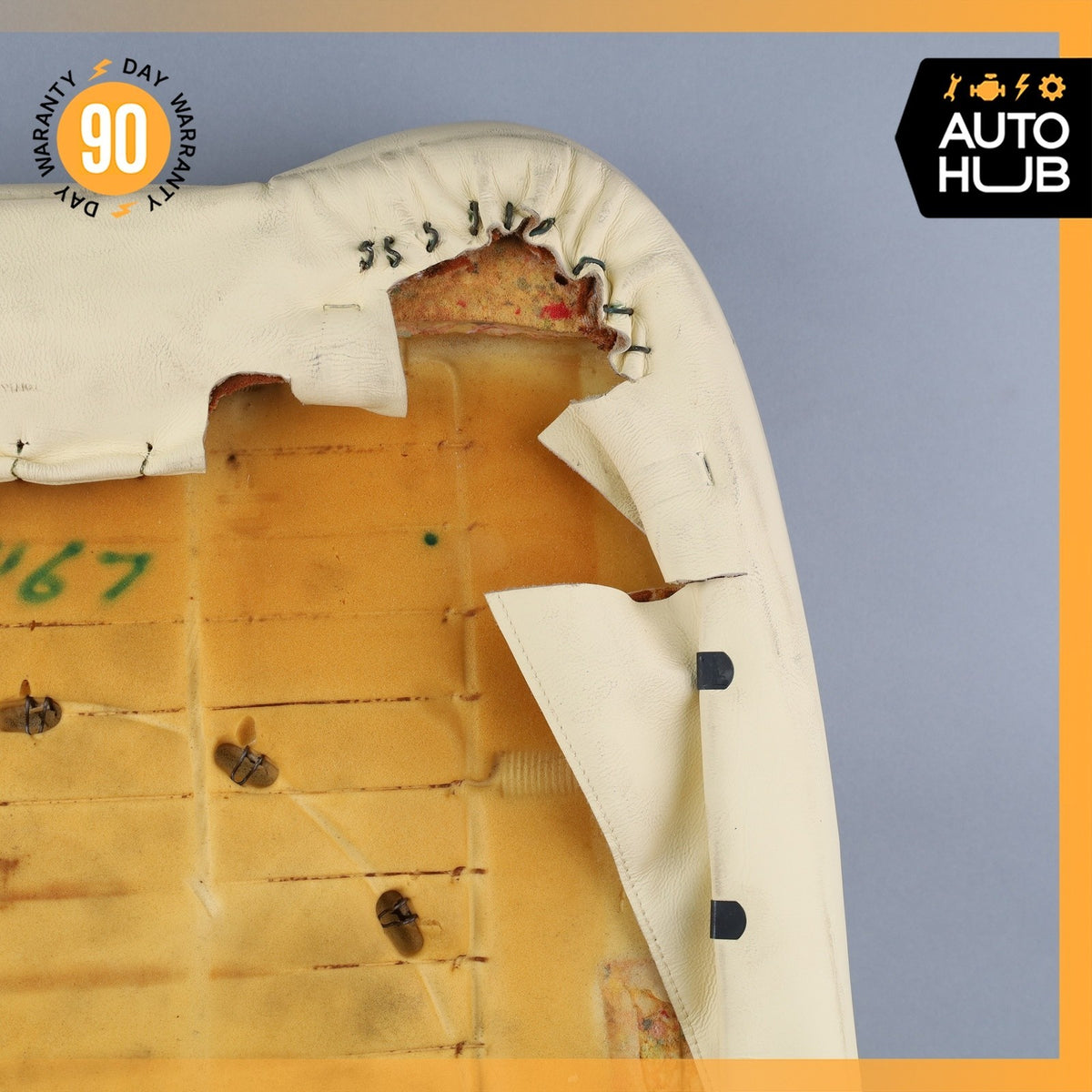 00-02 Bentley Arnage Front Left or Right Top Upper Seat Cushion OEM 42k - photo 12