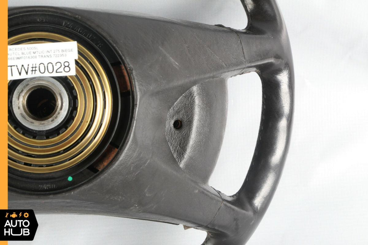 90-92 Mercedes R129 500SL 300SL Steering Wheel With Airbag Brown OEM - photo 8