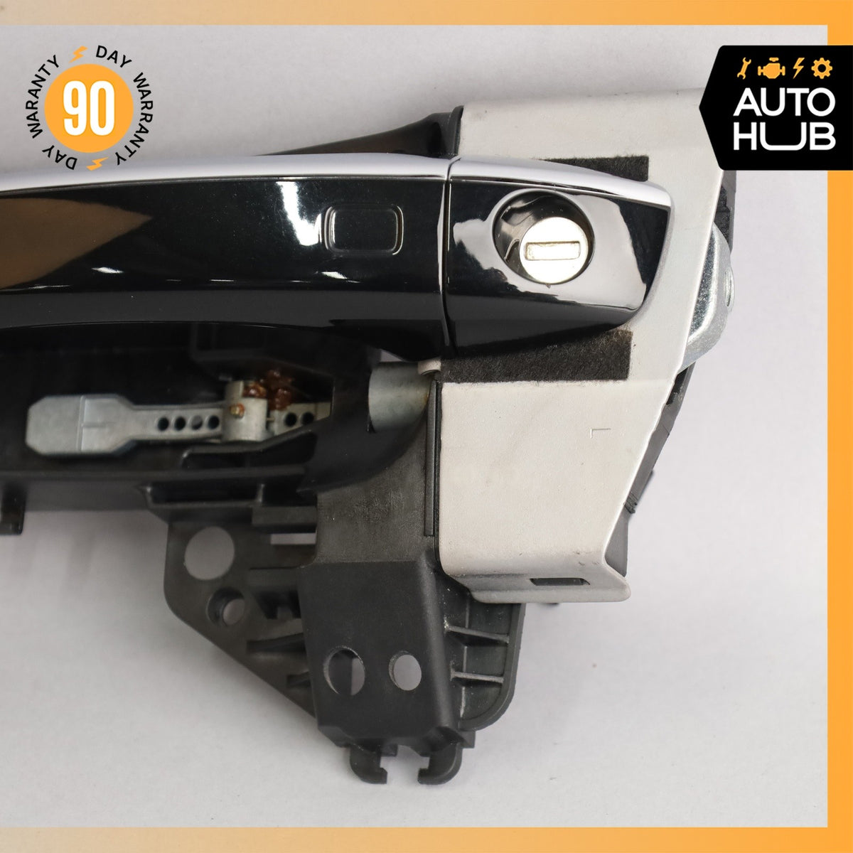 Audi D4 A8L Front Left Driver Exterior Door Handle Black 4H1837885 OEM - photo 5