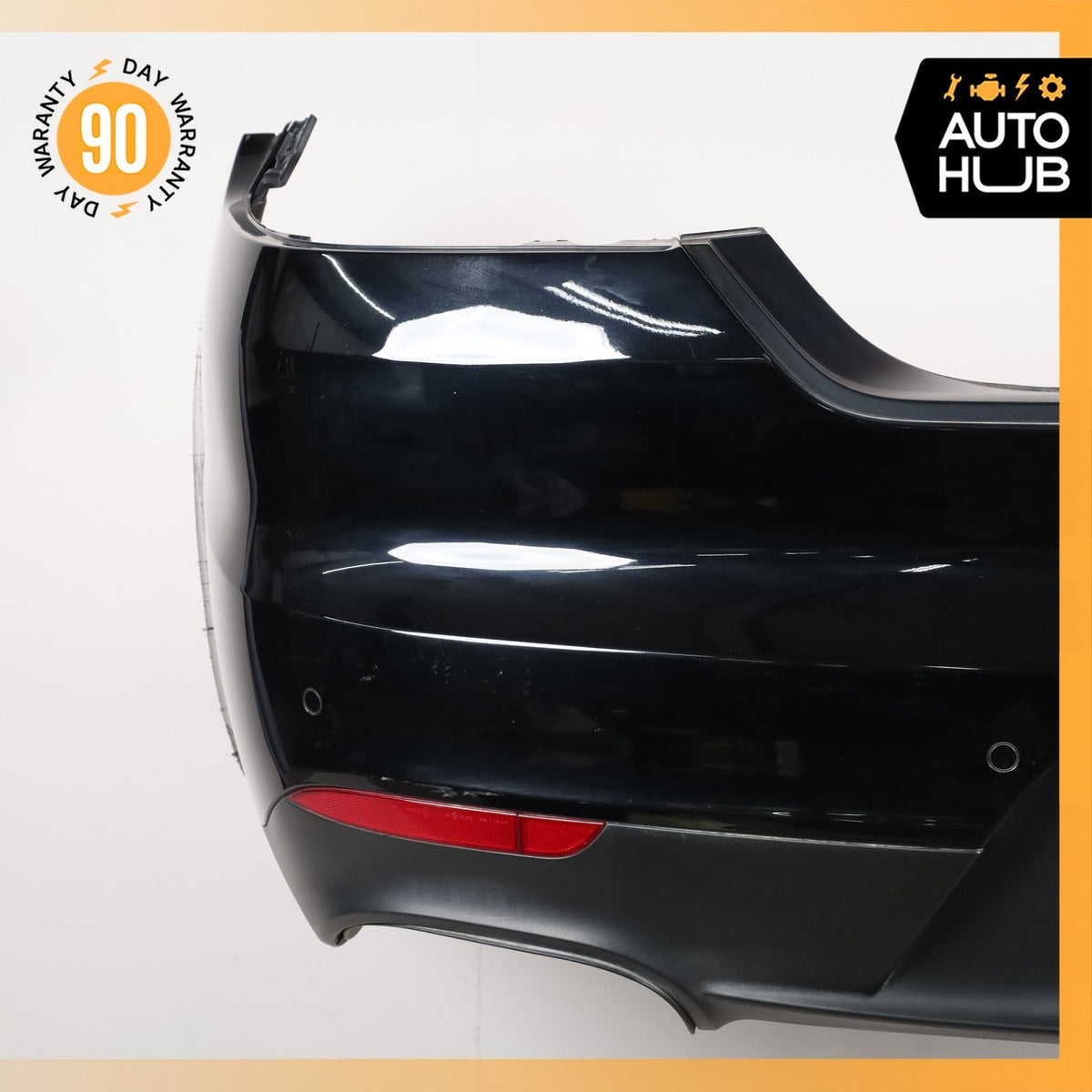 14-16 Porsche Panamera 970 Rear Bumper Cover Black OEM - photo 6