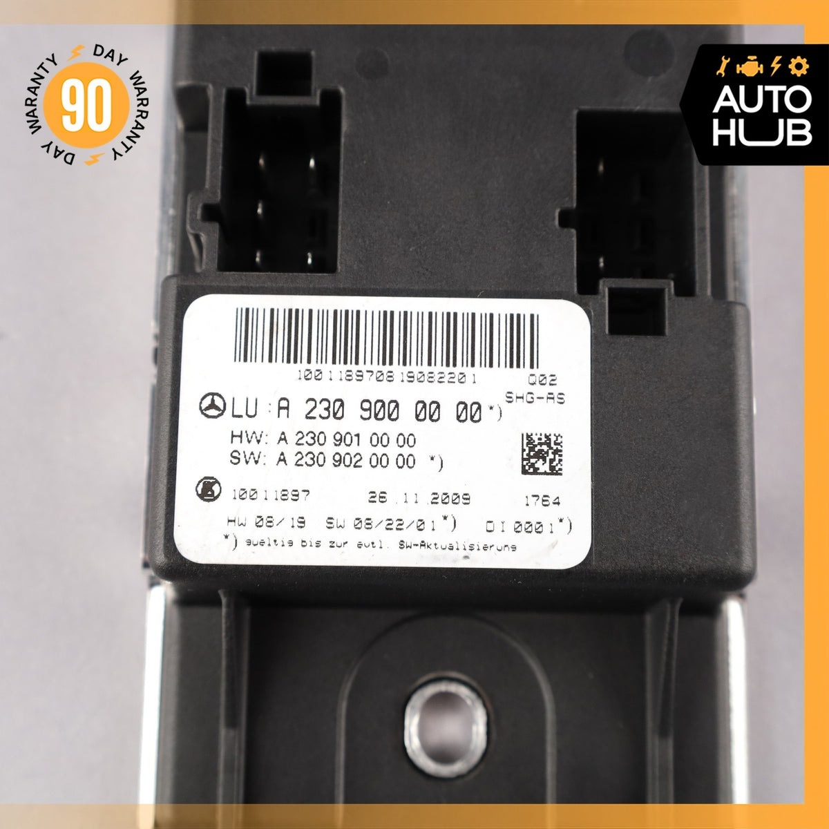 09-12 Mercedes R230 SL550 SL55 AMG Seat Airscarf Control Module 2309000000 OEM - photo 9