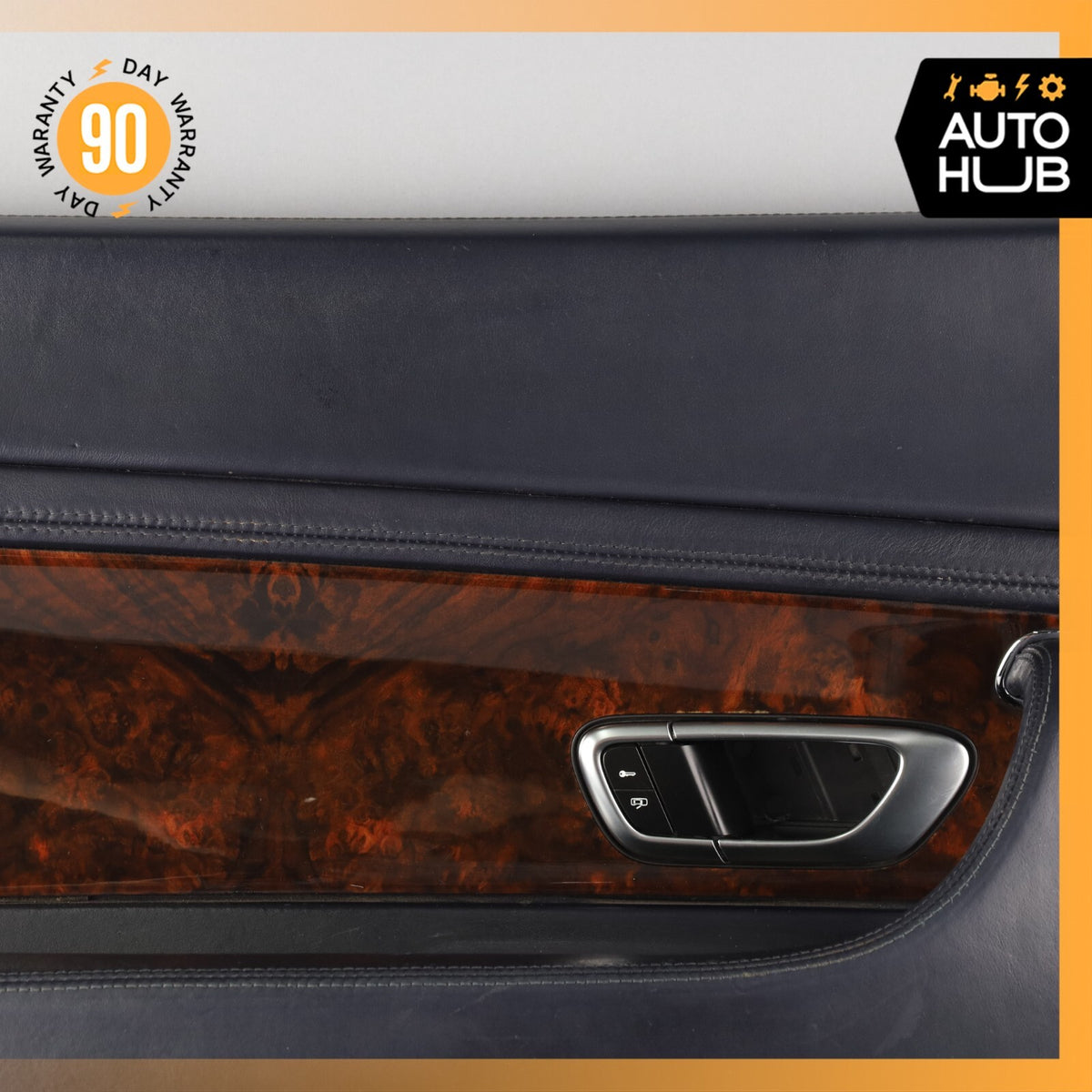 03-10 Bentley Continental GT Left Driver Side Interior Door Panel Blue OEM 65k - photo 4